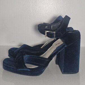 Velvet heels